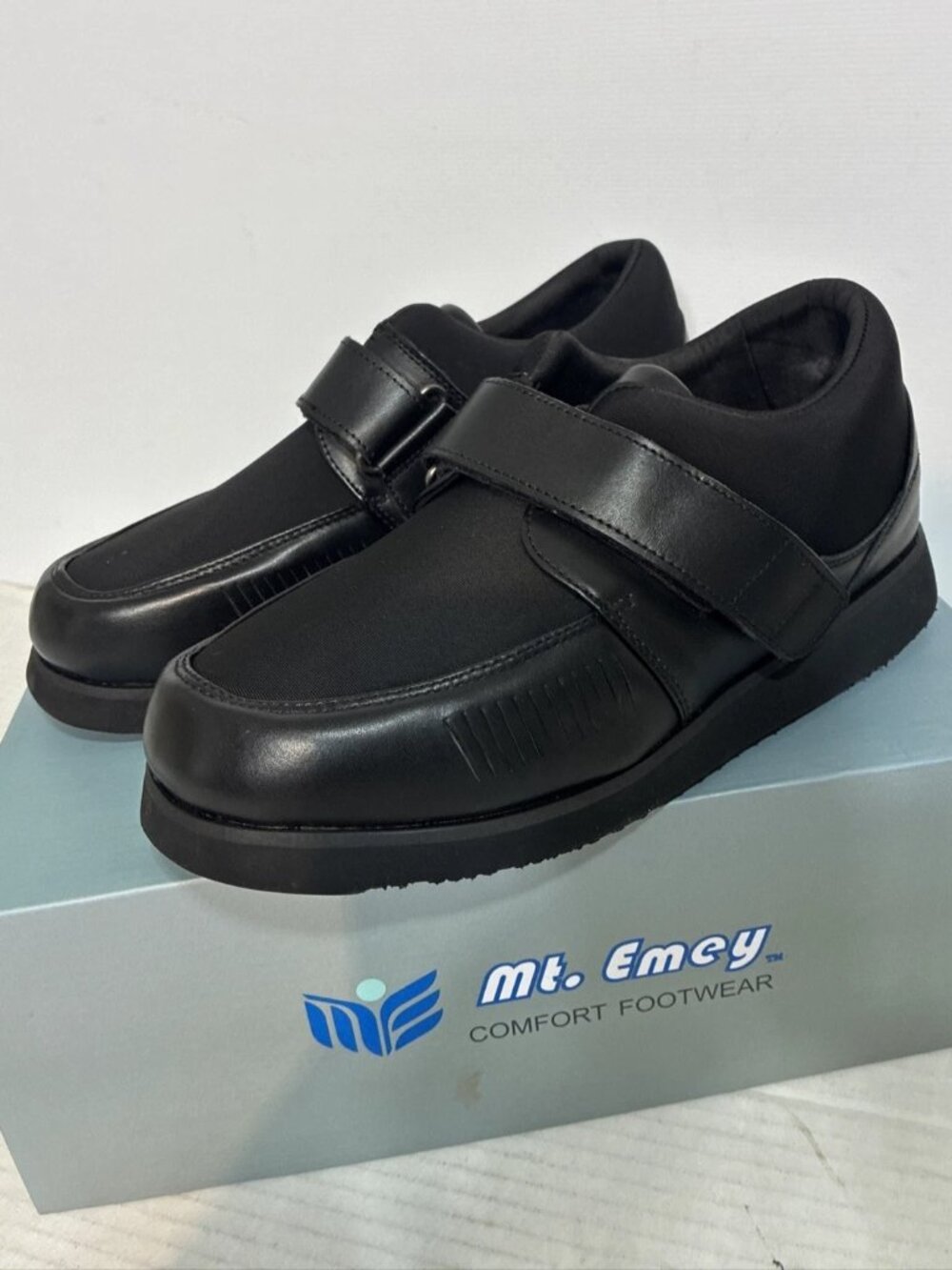 Mt Emey 728-E Mens Bunion Edema Casual Shoes Black Orthopedic Size 9 4E